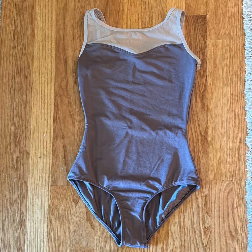 Mariia Mesh Leotard in brown